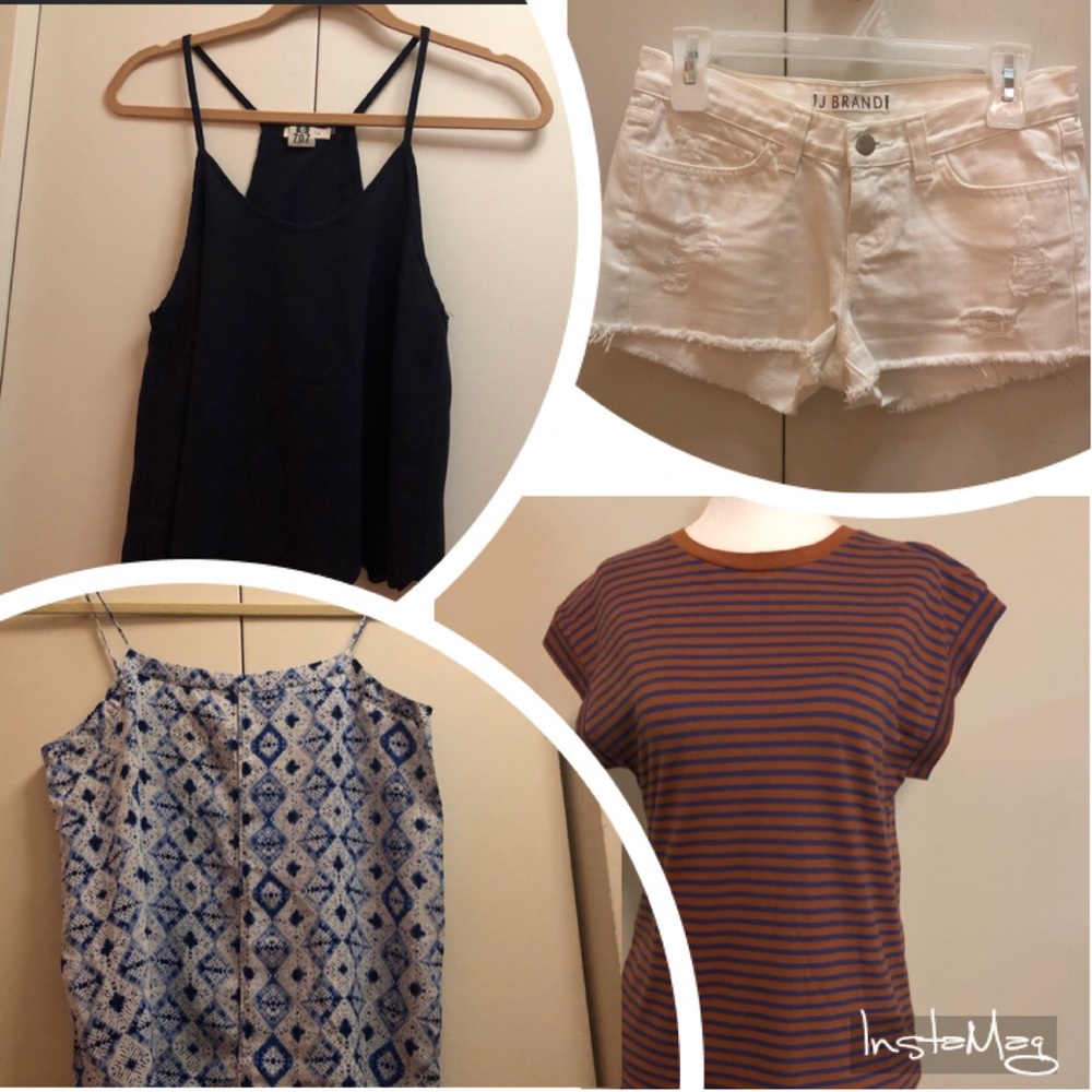 Bundle 4 pieces 1j.brand shorts and 3 tops